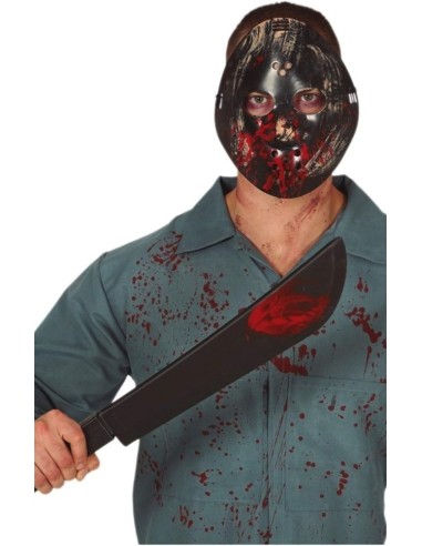 MASCARA Y MACHETE DE 54 CMS.