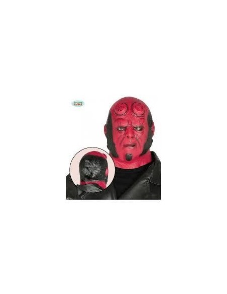 MASCARA DEMONIO ROJO LATEX HELLBOY
