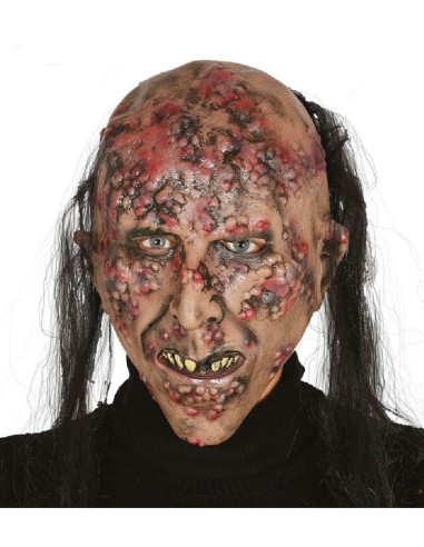 CARETA ZOMBIE INFECTADO LATEX CON PELO