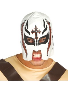 MASCARA LUCHA BLANCA - ROJA