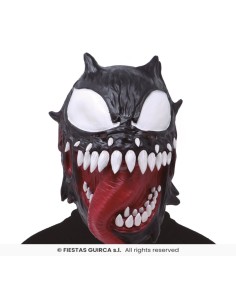 Mascara negra heroe latex 2