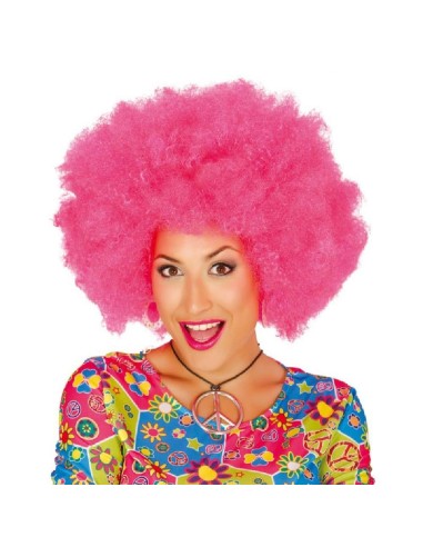 PELUCA AFRO ROSA EXTRA