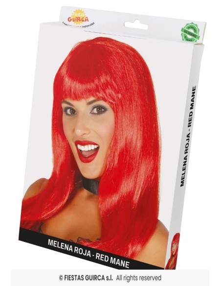 PELUCA MELENA ROJA EN CAJA