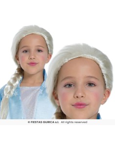 PELUCA PRINCESA ESCARCHADA FROZEN NIÑA