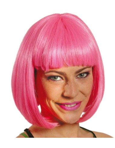 PELUCA ROSA CORTA
