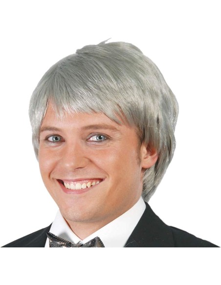 PELUCA HOMBRE GRIS EN CAJA