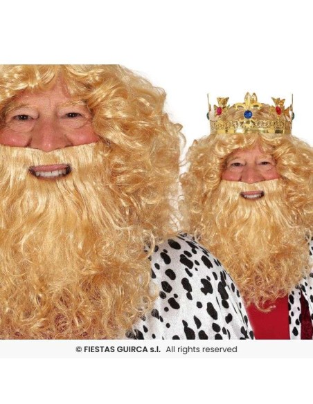 PELUCA Y BARBA REY RUBIO