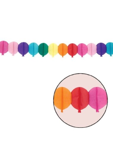 GUIRNALDA FANTASIA GLOBOS 21CM X3M