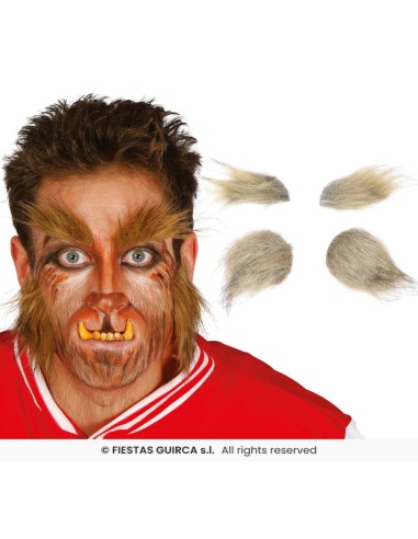 BARBA Y CEJAS HOMBRE LOBO