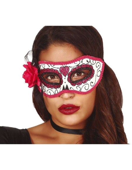 ANTIFAZ CATRINA ROSA DIA DE MUERTOS