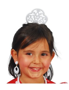 PEINETA ANDALUZA BLANCA INFANTIL