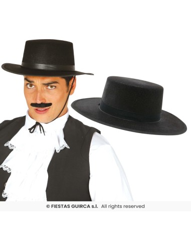 SOMBRERO CORDOBES NEGRO