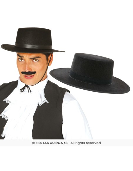 SOMBRERO CORDOBES NEGRO