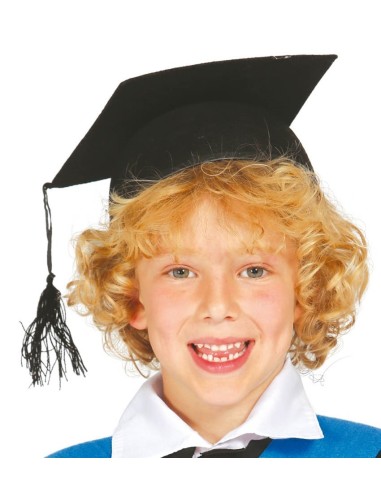 BIRRETE FIELTRO ESTUDIANTE INFANTIL (GRA