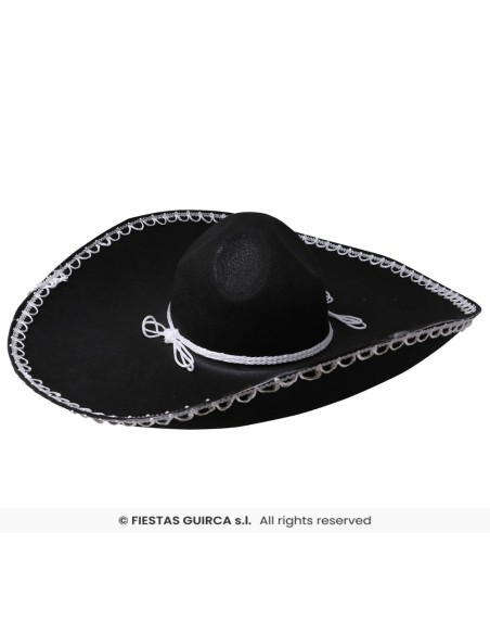 Sombrero mexicano fieltro   55cm