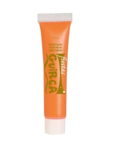 MAQUILLAJE EN TUBO DE CREMA NARANJA NEON