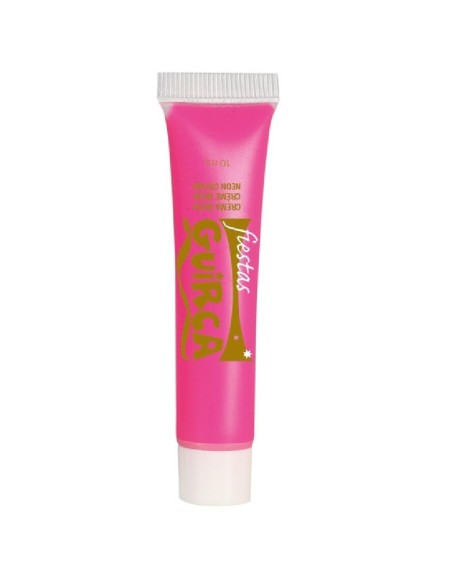 MAQUILLAJE EN TUBO DE CREMA ROSA NEON - 