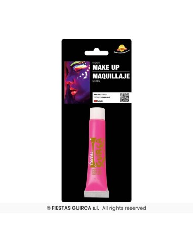 MAQUILLAJE EN TUBO DE CREMA ROSA NEON - 