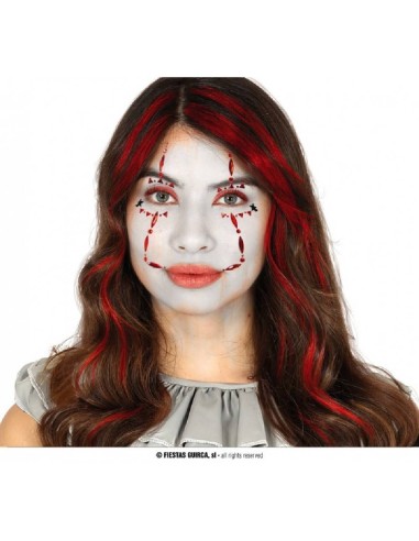 JOYAS FACIALES ADHESIVAS PAYASO
