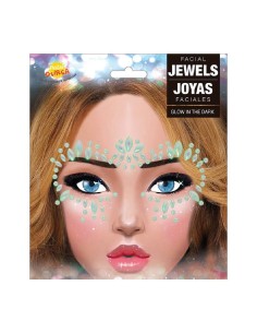 JOYAS FACIALES ADHESIVAS GLOW IN THE DAR