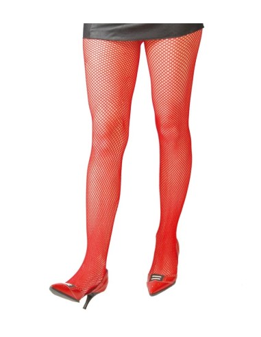PANTYS REJILLA PEQUEÑA ROJO