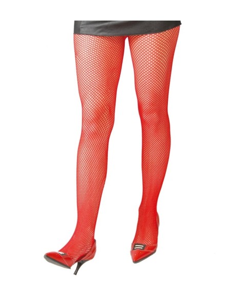 PANTYS REJILLA PEQUEÑA ROJO