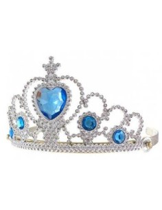 DIADEMA PRINCESA PIEDRAS AZULES