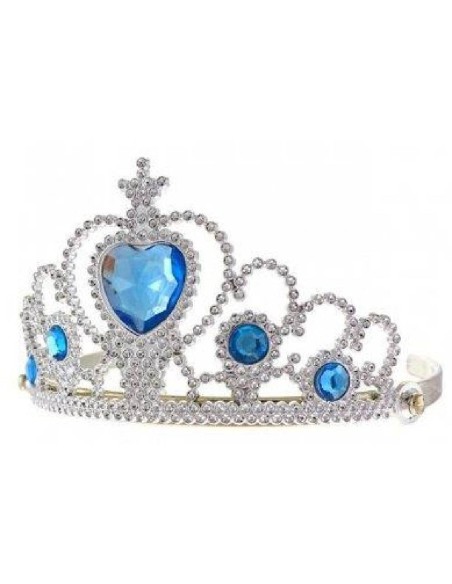 DIADEMA PRINCESA PIEDRAS AZULES