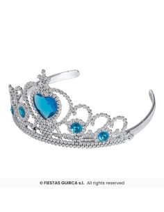 DIADEMA PRINCESA PIEDRAS AZULES 2