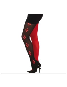 PANTYS ROJA/NEGRA ARLEQUIN ADULTO