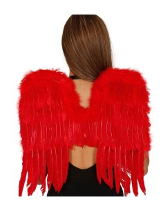 ALAS PLUMAS ROJAS 60x40 CMS.