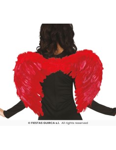 ALAS PLUMAS ROJAS 60x40 CMS. 2