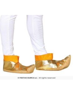 PAR DE BABUCHAS DORADAS