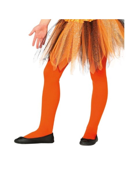 PANTYS NARANJA INFANTILES 5-9 AÑOS