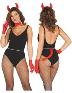 CONJUNTO DIABLESA: DIADEMA, PAJARITA, CO 2