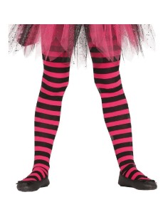 PANTYS RAYAS ROSAS Y NEGRAS 5-9 AÑOS