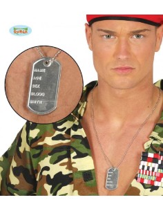 COLGANTE CHAPA DE IDENTIFICACION MILITAR