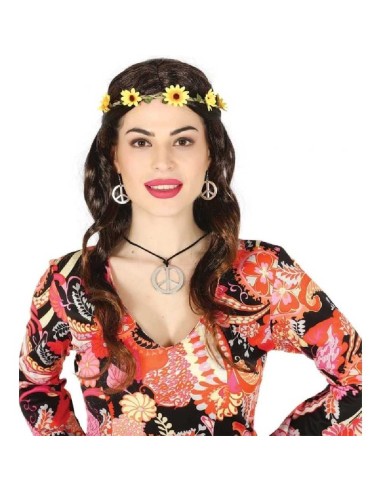 CONJUNTO DE COLLAR Y PENDIENTES HIPPIES 