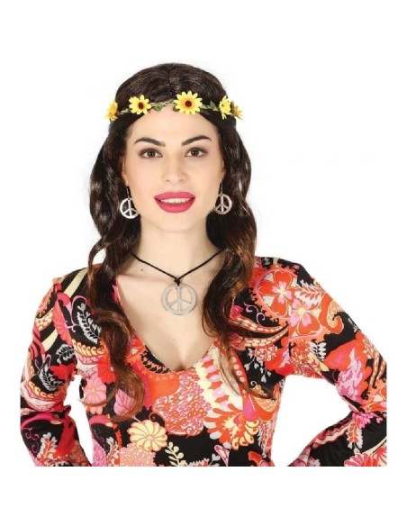 CONJUNTO DE COLLAR Y PENDIENTES HIPPIES 