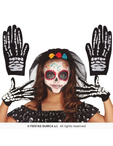 GUANTES ESQUELETO INFANTIL