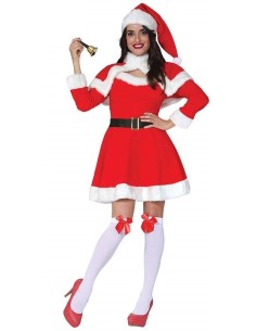 DISFRAZ DE MAMA NOEL MANGA LARGA ADULTO 