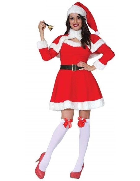 DISFRAZ DE MAMA NOEL MANGA LARGA ADULTO 