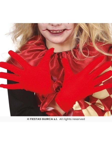 Guantes infantiles rojos 18   cm