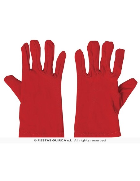 Guantes infantiles rojos 18   cm