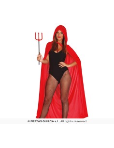 CAPA ROJA CON CAPUCHA TERCIOPELO 130 CMS 2