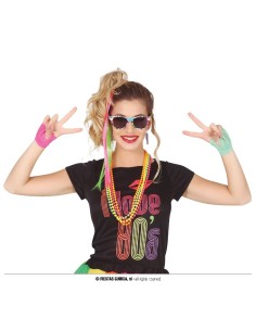 CONJUNTO 80`S AÑOS 80 ROCKERA  8 PCS