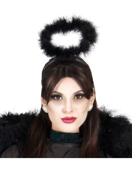 Diadema angel negro aureola