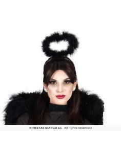 Diadema angel negro aureola 2