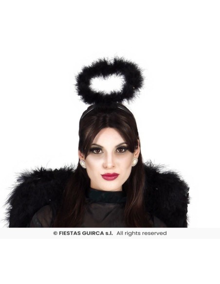 Diadema angel negro aureola