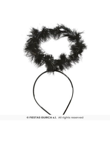 Diadema angel negro aureola
